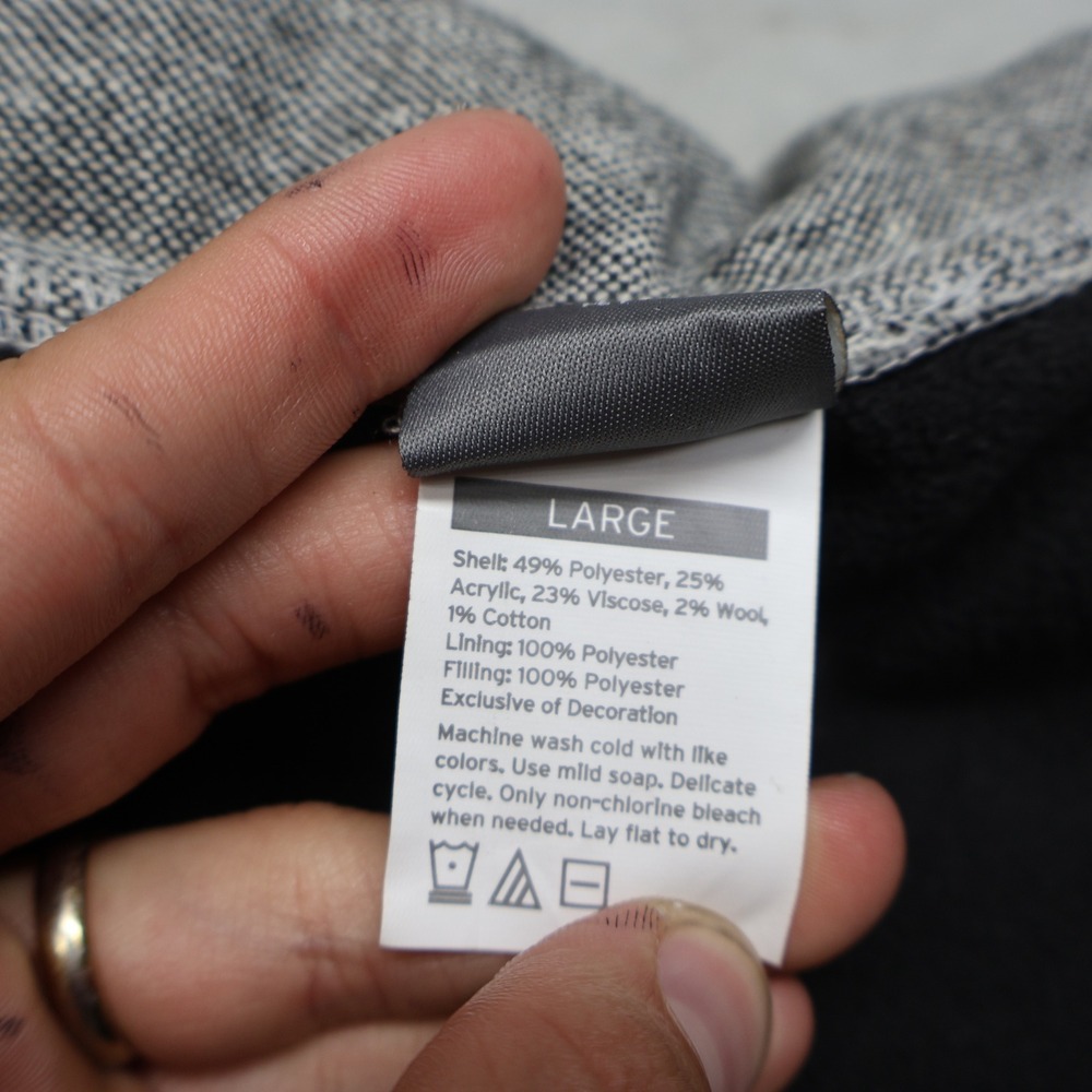 Eddie Bauer Pet Tweed Hunting Jacket Large Grey Lightweight Fleece Lined Dog NEW - Picture 4 of 10